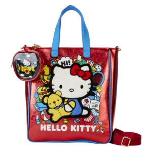 Loungefly Hello Kitty 50th Anniversary tote bag with coin bag