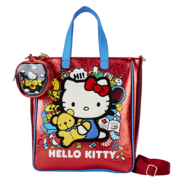 Loungefly Hello Kitty 50th Anniversary tote bag with coin bag