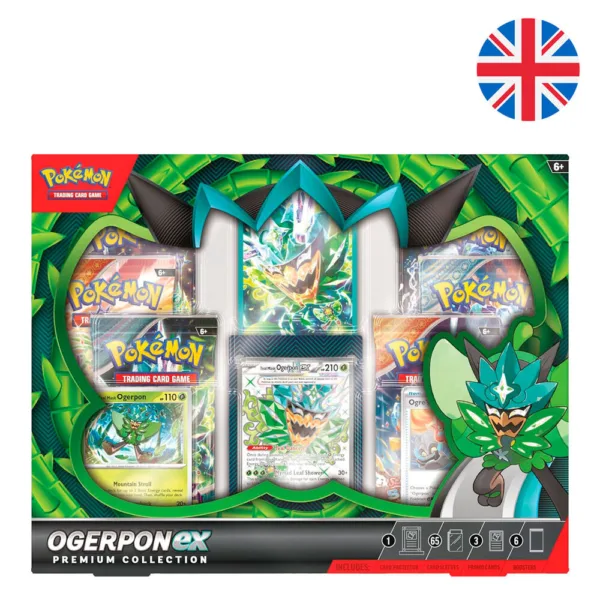 English Pokemon Ogerpon Blister set of collectible cards