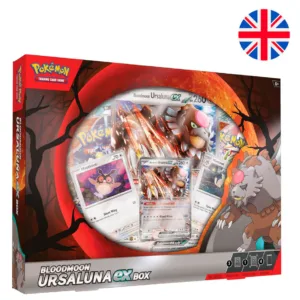 English Pokemon Bloodmoon Ursaluna Blister set of collectible cards