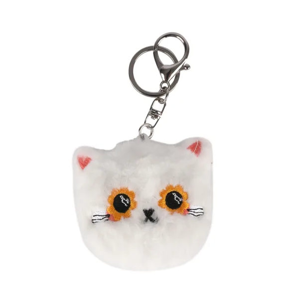 Keyring White Cat - Image 2