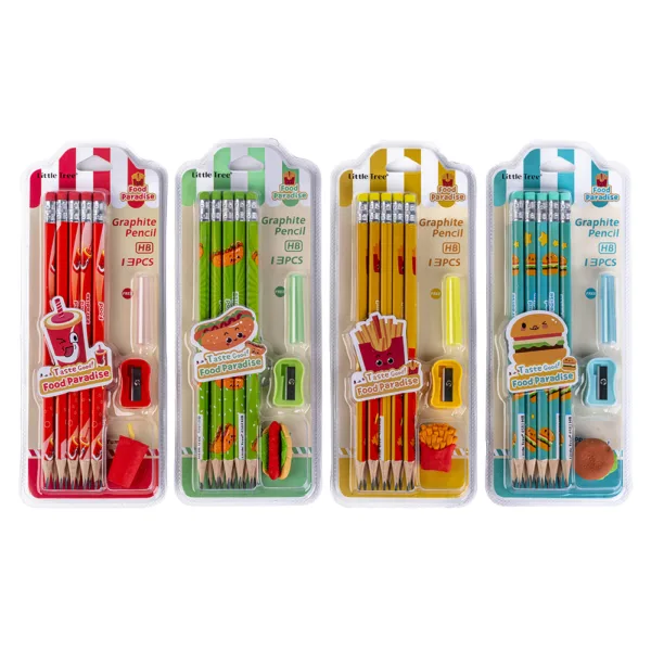 Food Paradise Set of 10 Pencil HB with Eraser