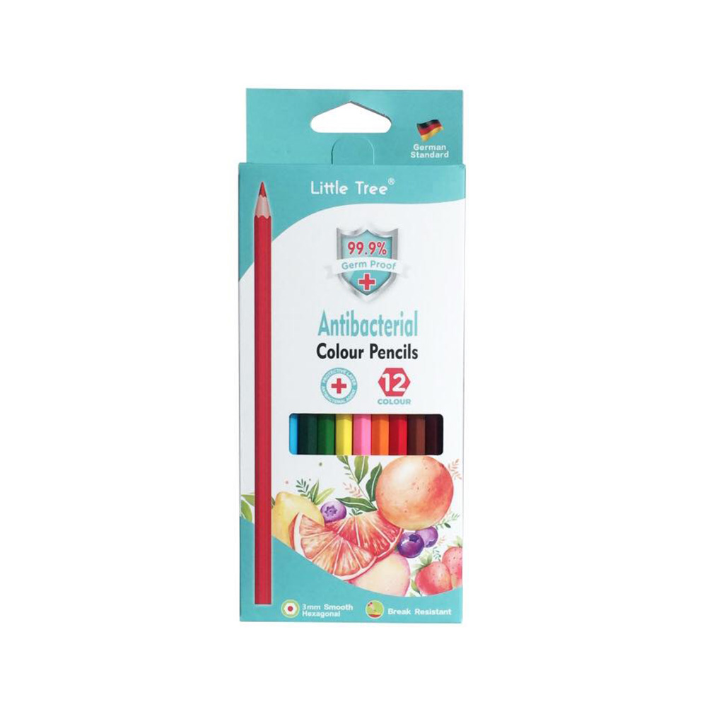 Antibacterial 12 Colour Pencil Set #48