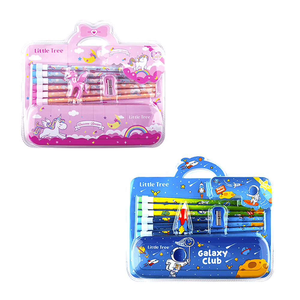 Space Prince/Ocean Princess Pencil Set  in Metal Box