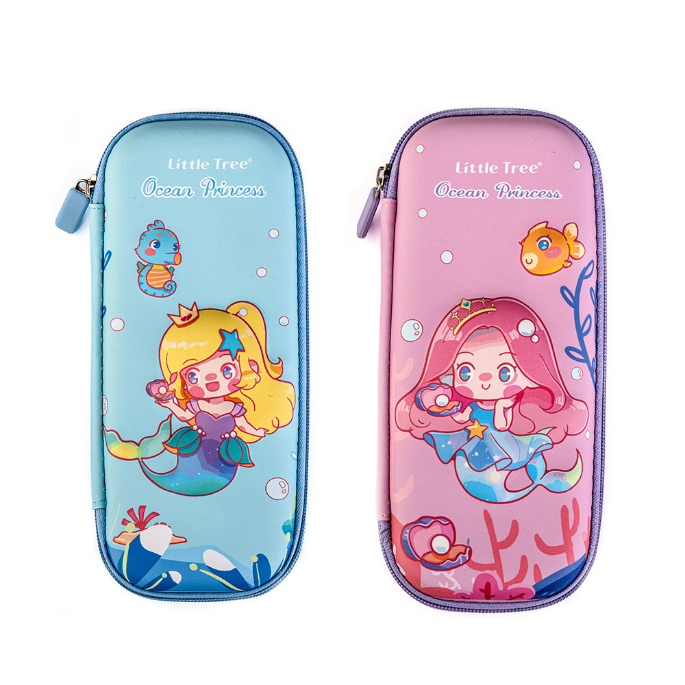 Ocean Princess 3D. Embossed Hard Shell Pencil Case