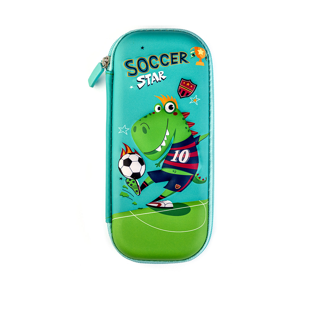 Soccer Star 3D. Embossed Hard Shell Pencil Case