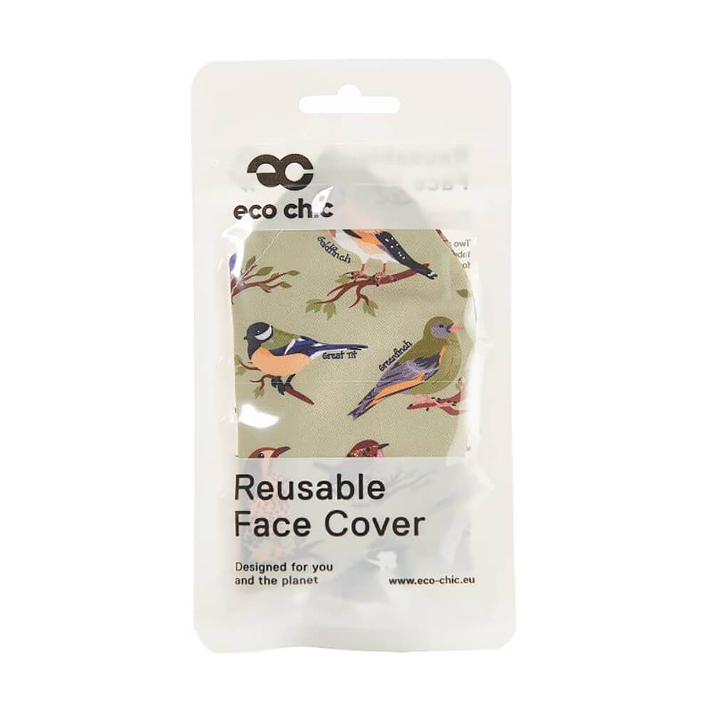 Green Wild Birds Face Cover