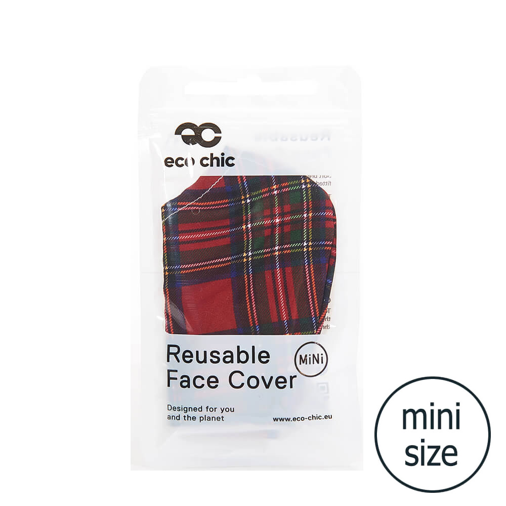 Red Tartan Face Cover Mini