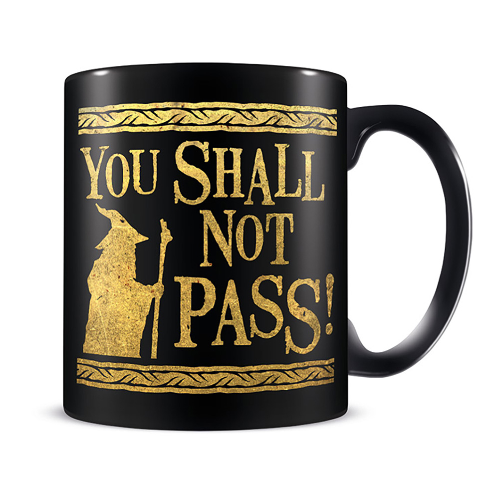 The Lord Of The Rings (You Shall Not Pass) Black Pod Mug