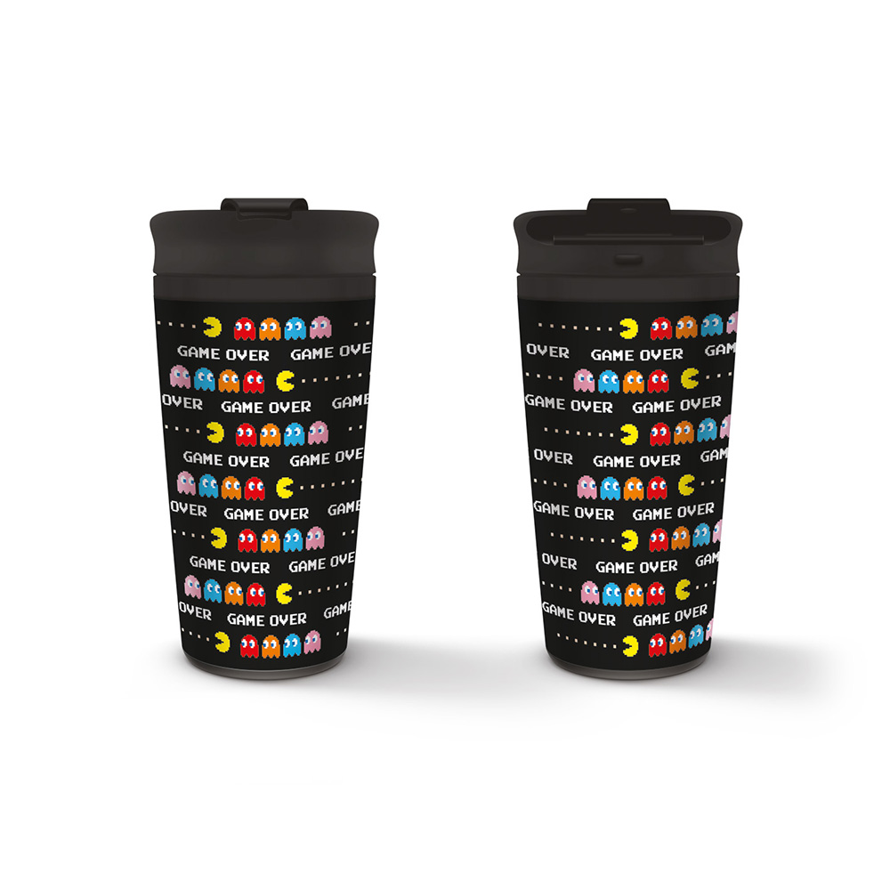 Pac-Man (Game Over) Metal Travel Mug