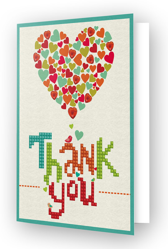 Greeting Cards Thank You Heart