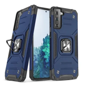 Wozinsky Ring Armor Case Kickstand Tough Rugged Cover for Samsung Galaxy S21+ 5G (S21 Plus 5G) blue