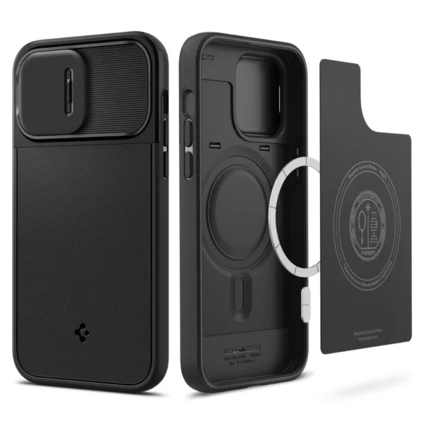 Spigen Optik Armor Mag case with MagSafe for iPhone 14 Pro - black