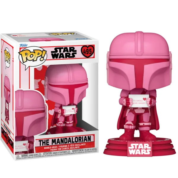 POP figure Star Wars Valentines Mandalorian