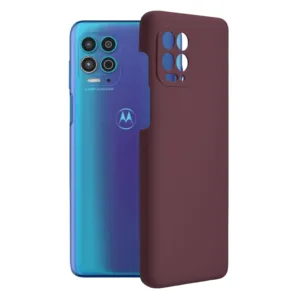 Techsuit - Soft Edge Silicone - Motorola Moto G100 - Plum Violet