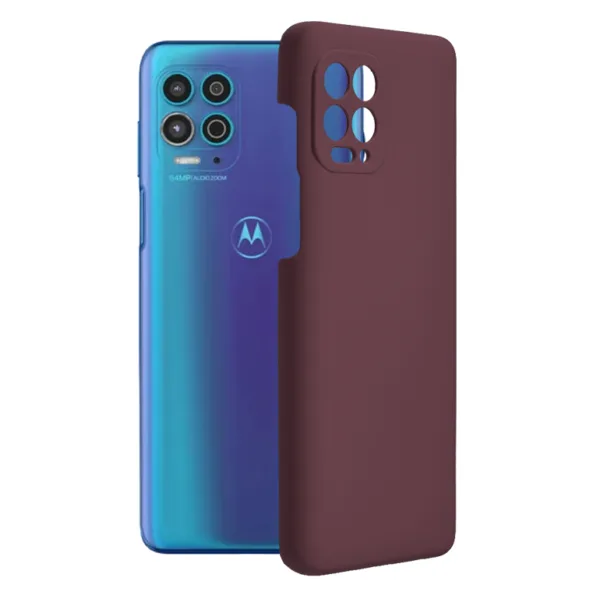 Techsuit - Soft Edge Silicone - Motorola Moto G100 - Plum Violet