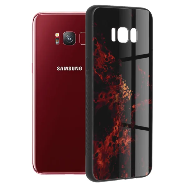 Techsuit - Glaze Series - Samsung Galaxy S8 - Red Nebula