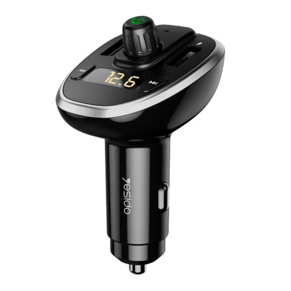 Yesido - FM Modulator with Car Charger (Y39) - 2xUSB with LED Display