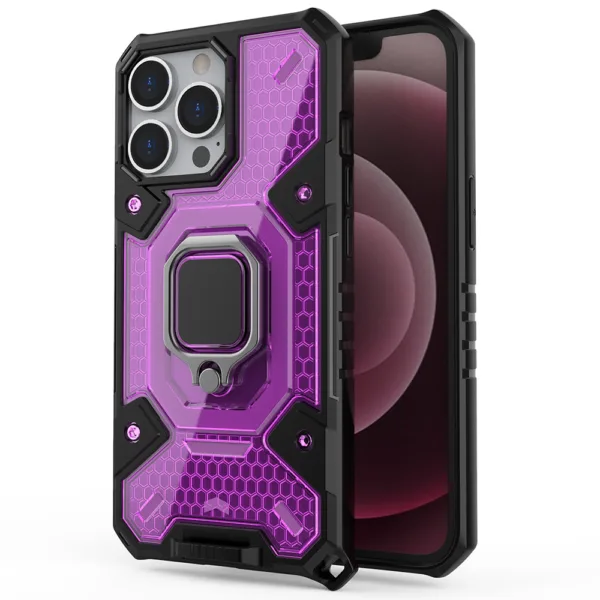 Techsuit - Honeycomb Armor - iPhone 13 Pro Max - Rose-Violet