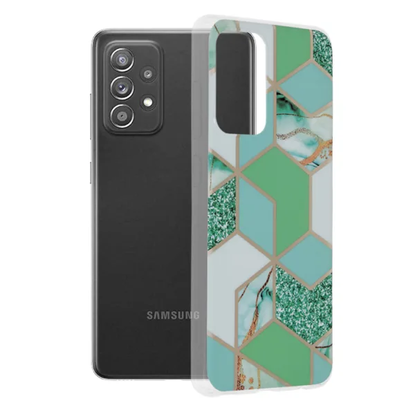 Techsuit - Marble Series - Samsung Galaxy A52 4G / A52 5G / A52s 5G - Green Hex