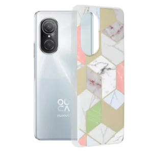 Techsuit - Marble Series - Huawei nova 9 SE - Purple Hex