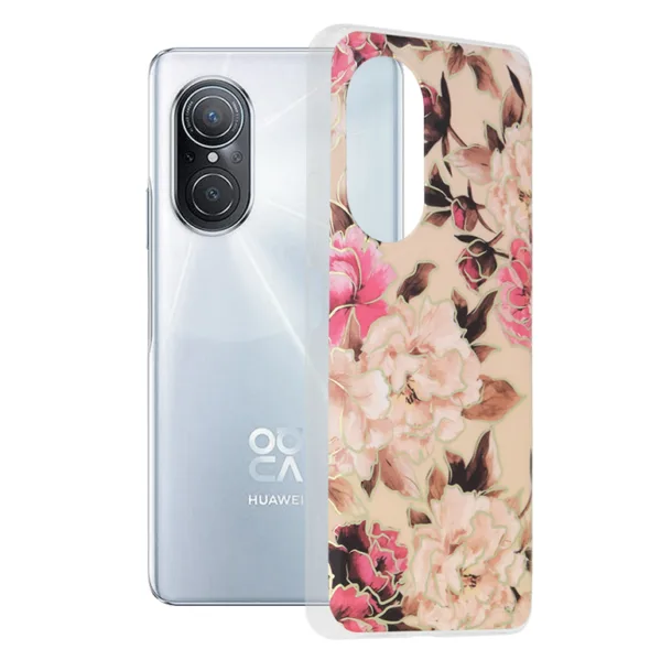 Techsuit - Marble Series - Huawei nova 9 SE - Mary Berry Nude