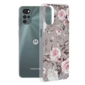 Techsuit - Marble Series - Motorola Moto G22 - Bloom of Ruth Gray