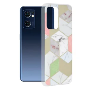 Techsuit - Marble Series - Oppo Reno7 5G / Find X5 Lite 5G - Purple Hex