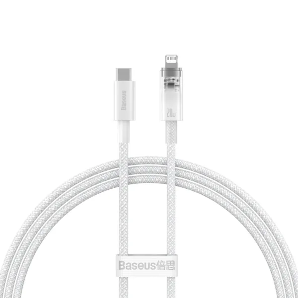 Baseus Explorer Series cable USB-C - Lightning 20W 1 m white (CATS010202)