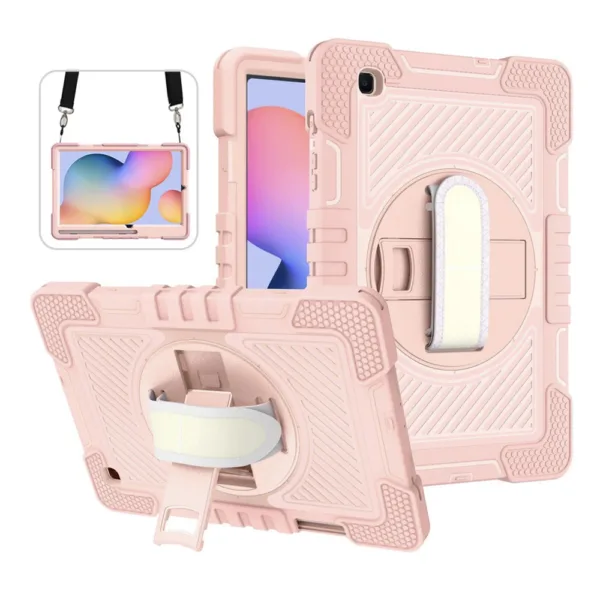 Techsuit - StripeShell 360 - Samsung Galaxy Tab A9 - Pink