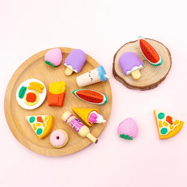 Fancy Eraser Set: Happy Food - Image 2