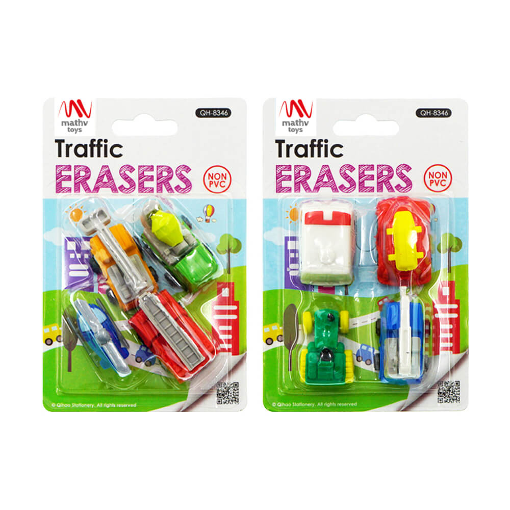 Fancy Eraser Set: Traffic