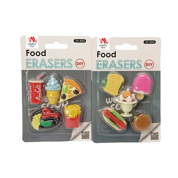 Fancy Eraser Set: Food