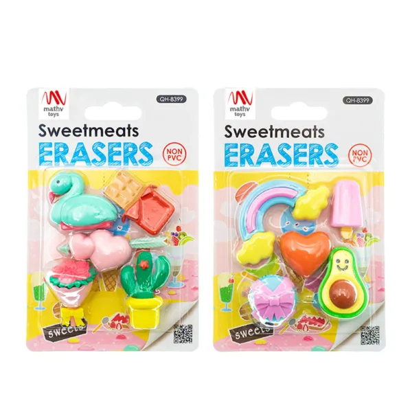 Fancy Eraser Set: Sweetmeats