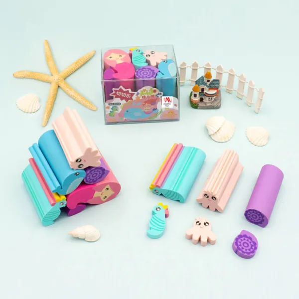 Fancy Eraser Set: Mermaid - Image 2