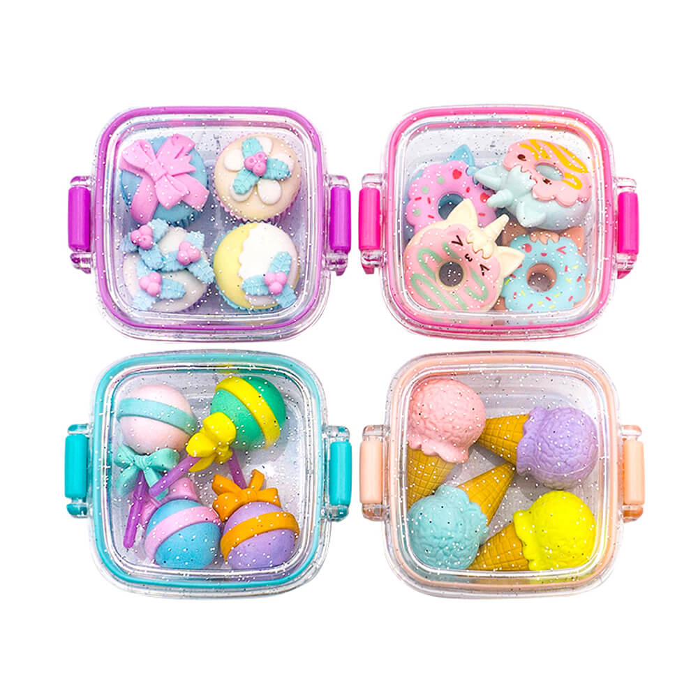 Fancy Erasers in Lunchbox: Delicious Desserts