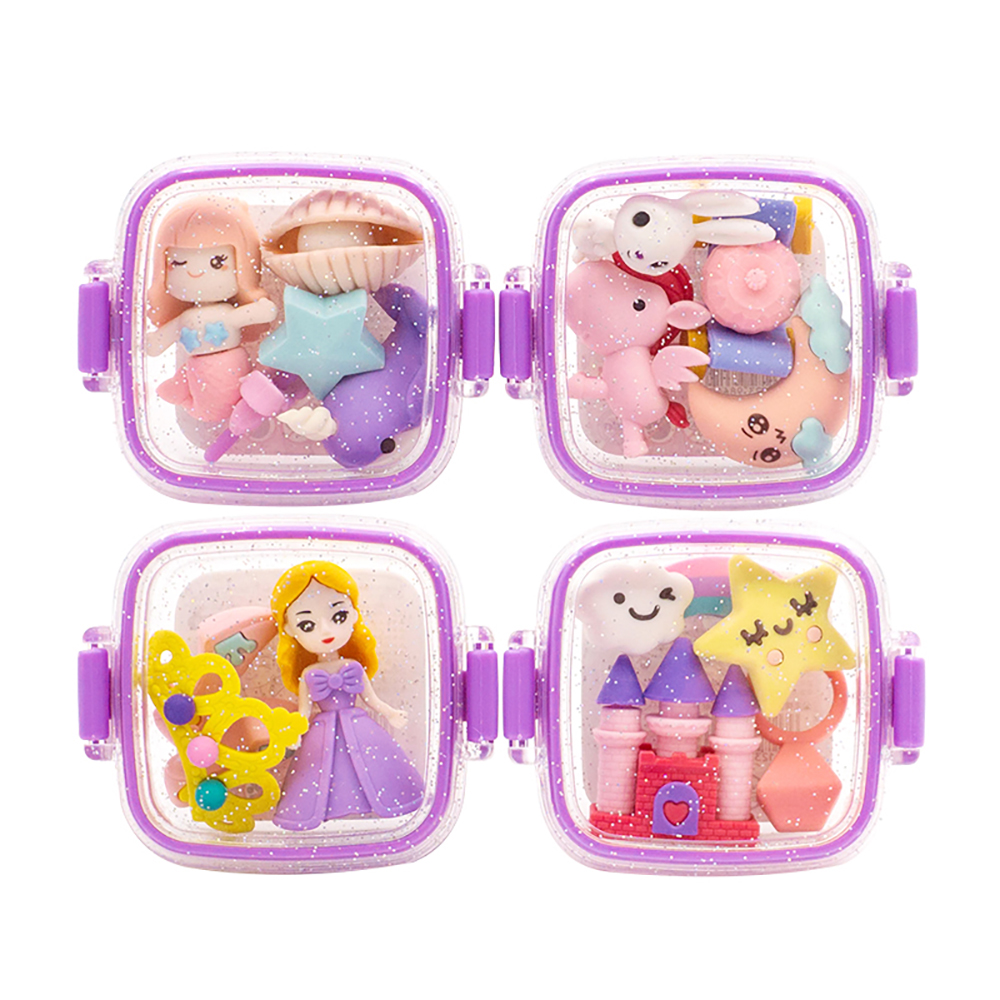 Fancy Erasers in Lunchbox: Princess