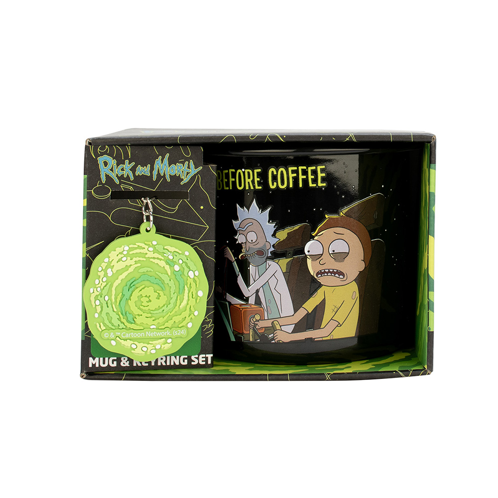 Ricky and Morty Mug & Keyring - Enamel