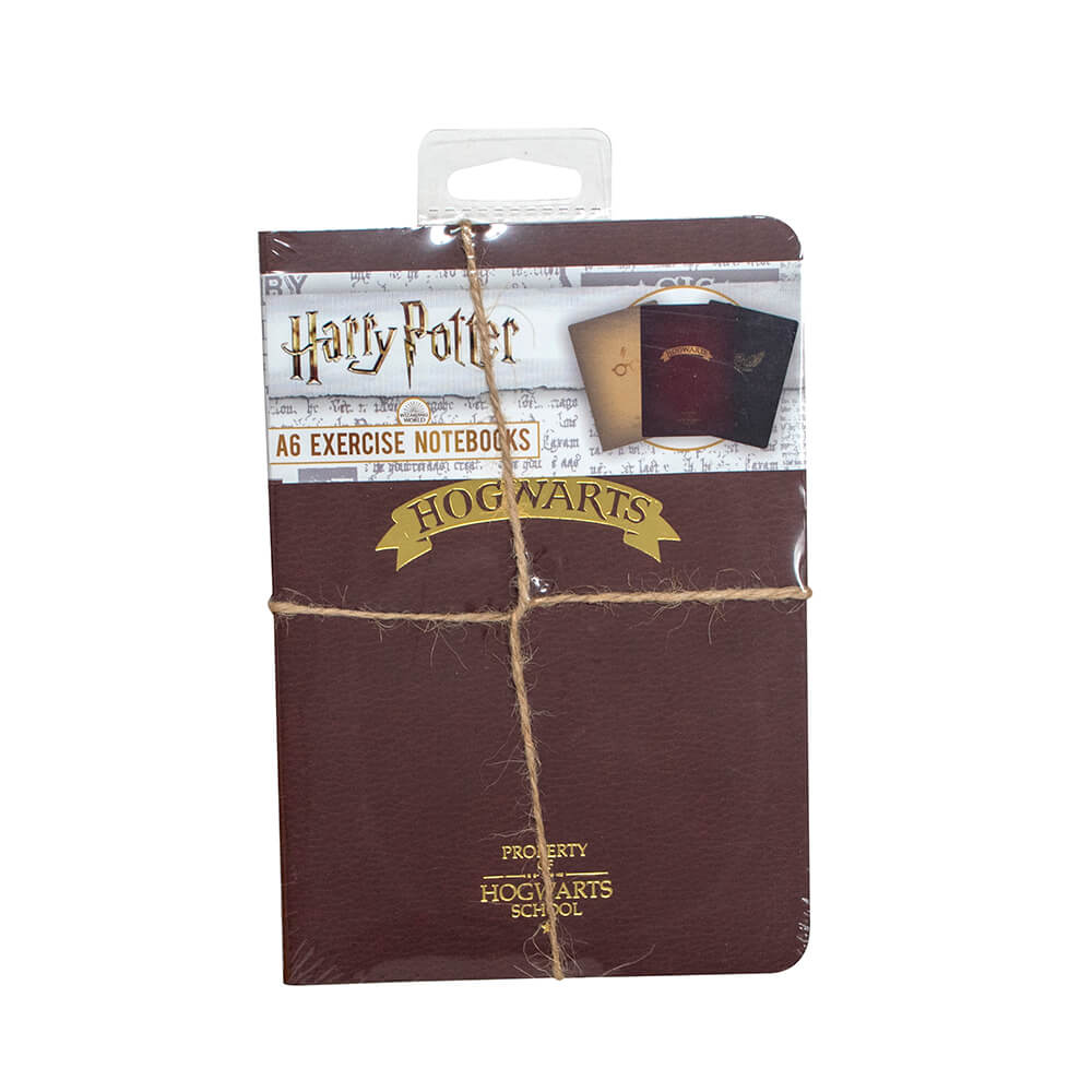 Harry Potter A6 Notebooks 3pk - Hogwarts