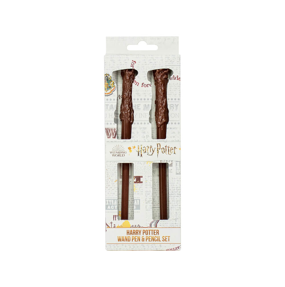 Harry Potter Wand Pen & Pencil Set in Window Box