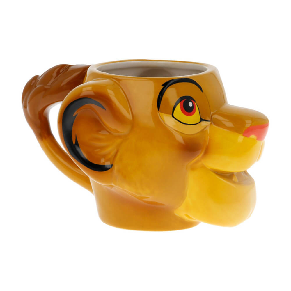 Simba Head Ceramic Dolomite 3d Mug 14 Oz