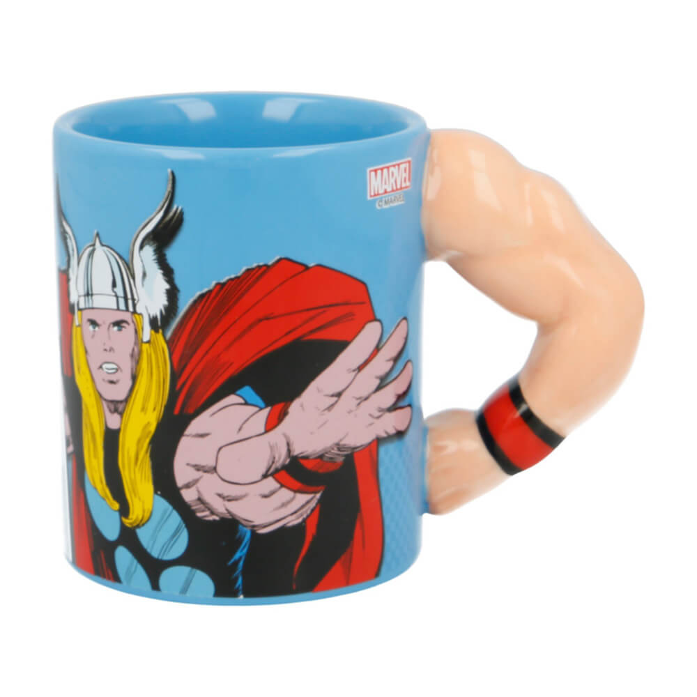 Thor Ceramic Dolomite 3d Arm Mug 11 Oz 