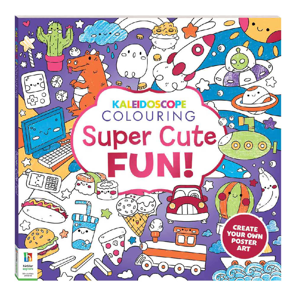 Kaleidoscope Square Colouring Books: Super Cute Fun