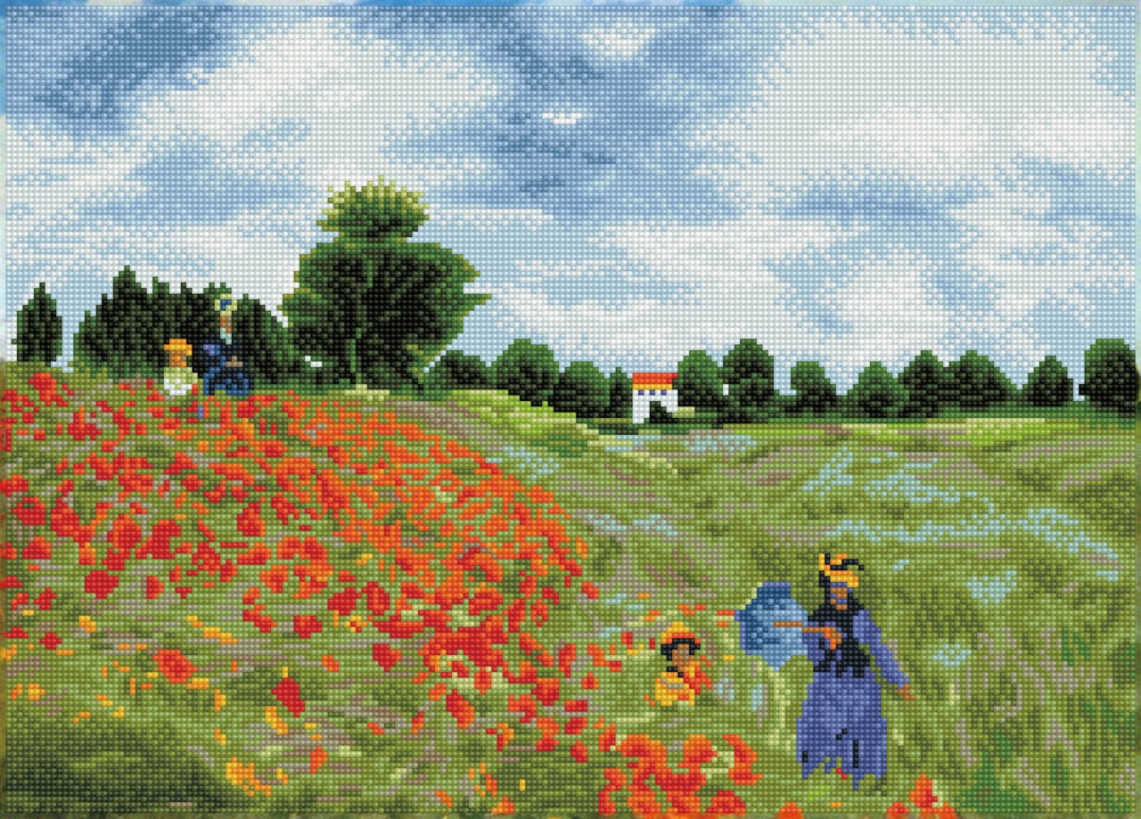 Poppy fields (apres Monet)