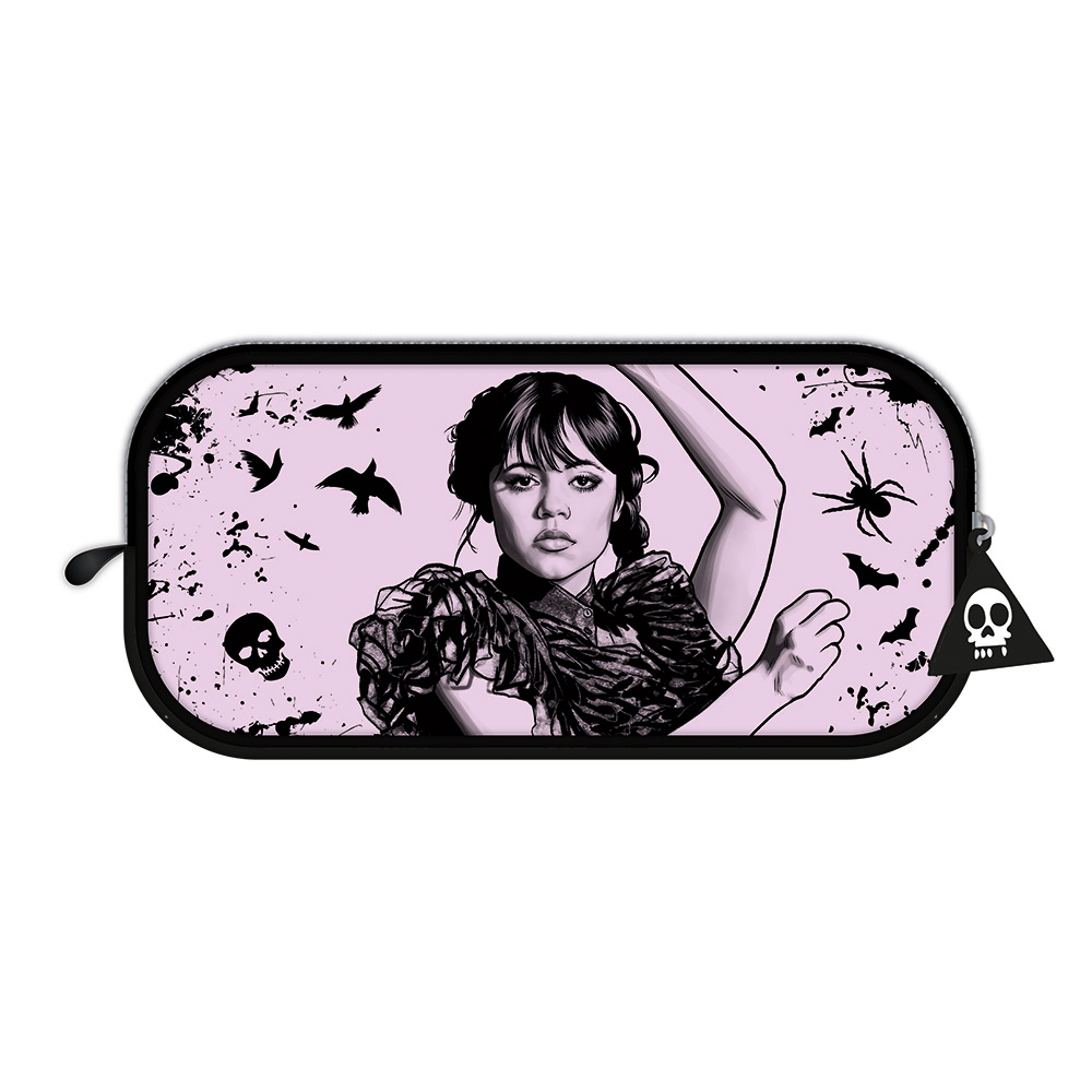 Wednesday Pencil Case - Rectangle - Darkness