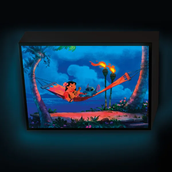 Lilo & Stitch Light Up Canvas (Hammock) 30x40cm - Image 2