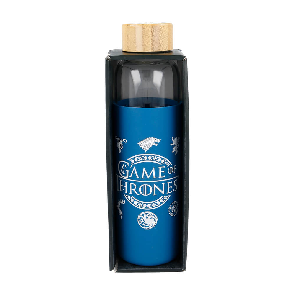 Game of Thrones Young Adult Glass Bottle With Silicone Cover 585 ml