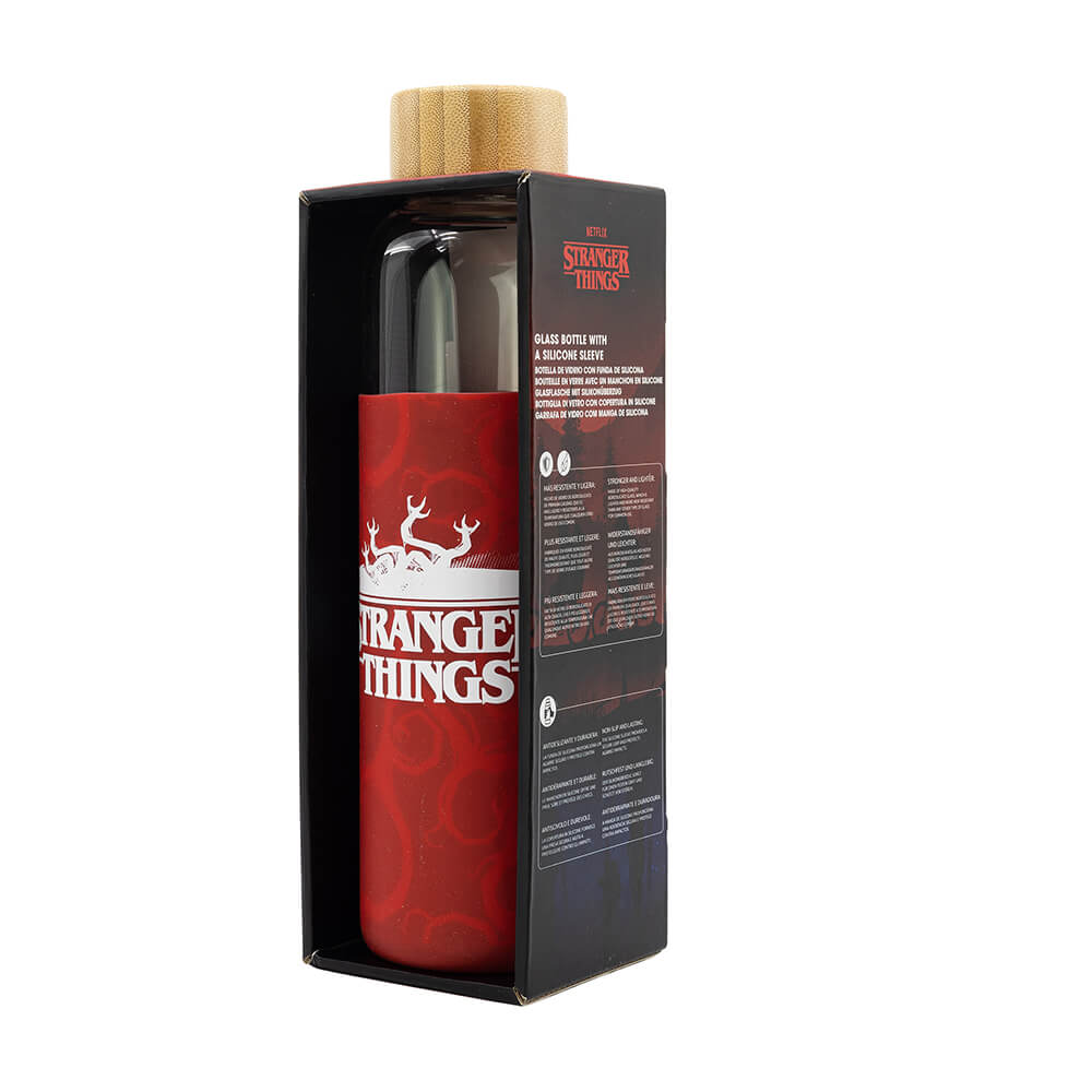 Stranger Things Glass Bottle With Silicone Cover 585 ml